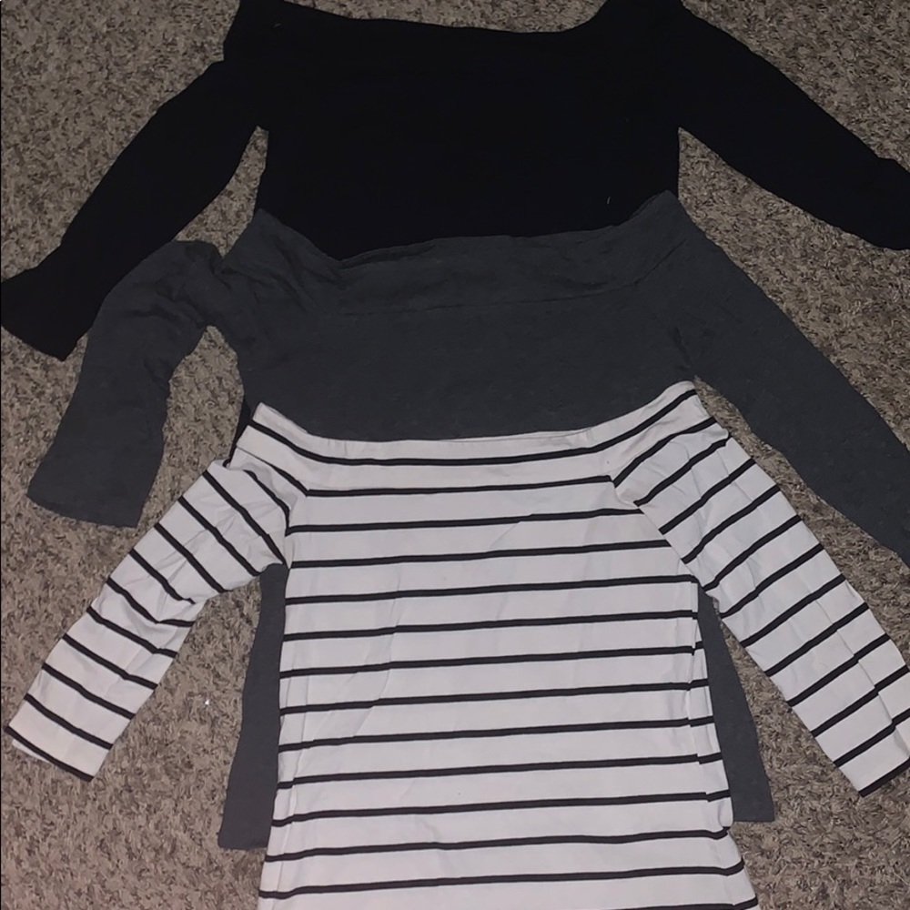 Loft fitted off the shoulder tops